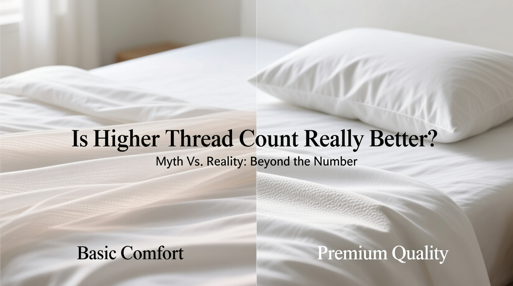 60 count vs 300 thread count sheets is higher thread count really better or is it a myth