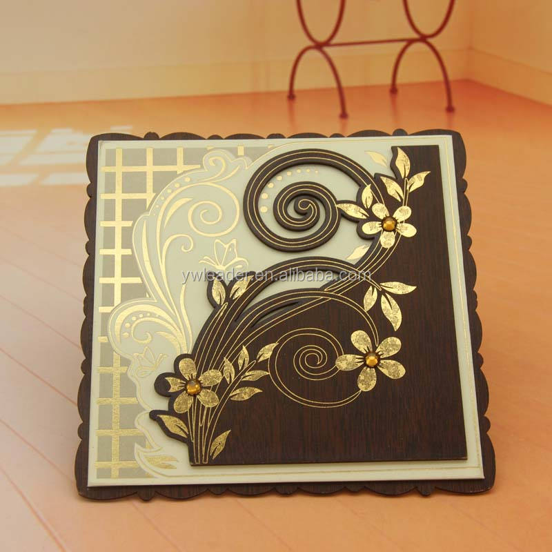 green wedding invitation