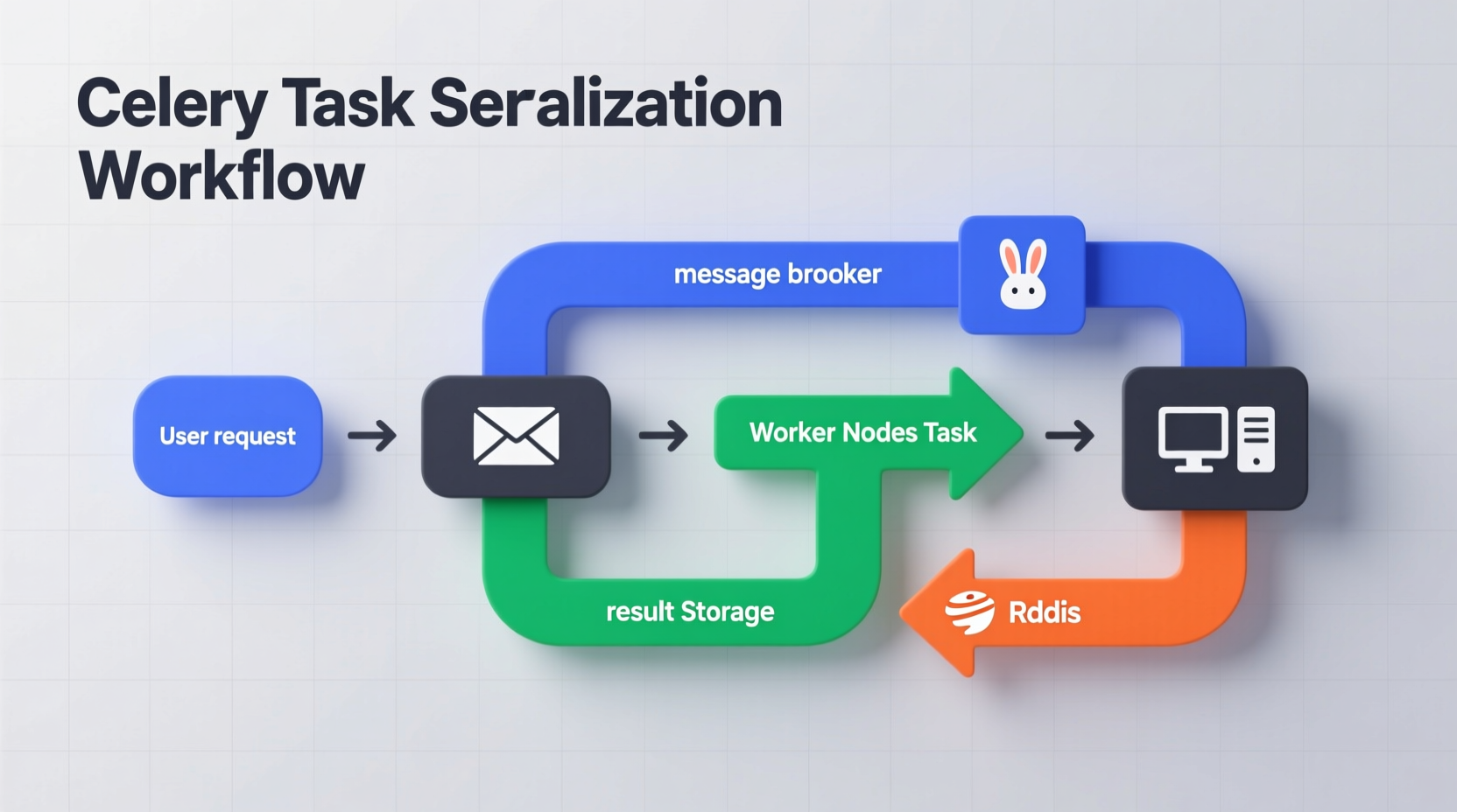 Celery task serialization workflow diagram