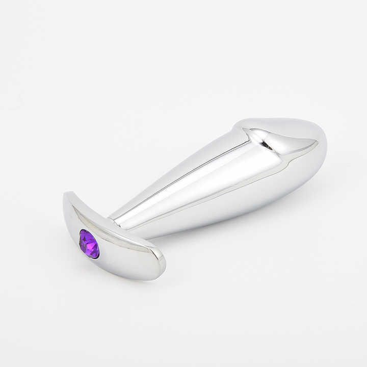 10cm Length Metal Anal Sex Toy Anal Plug