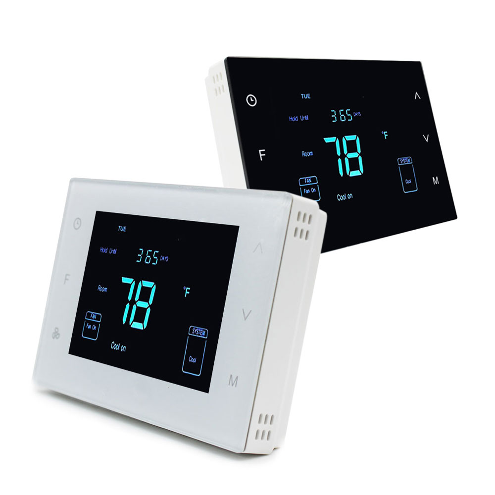Hotowell Heat Pump System Controller Wifi Programmable Thermostat with LCD Screen
