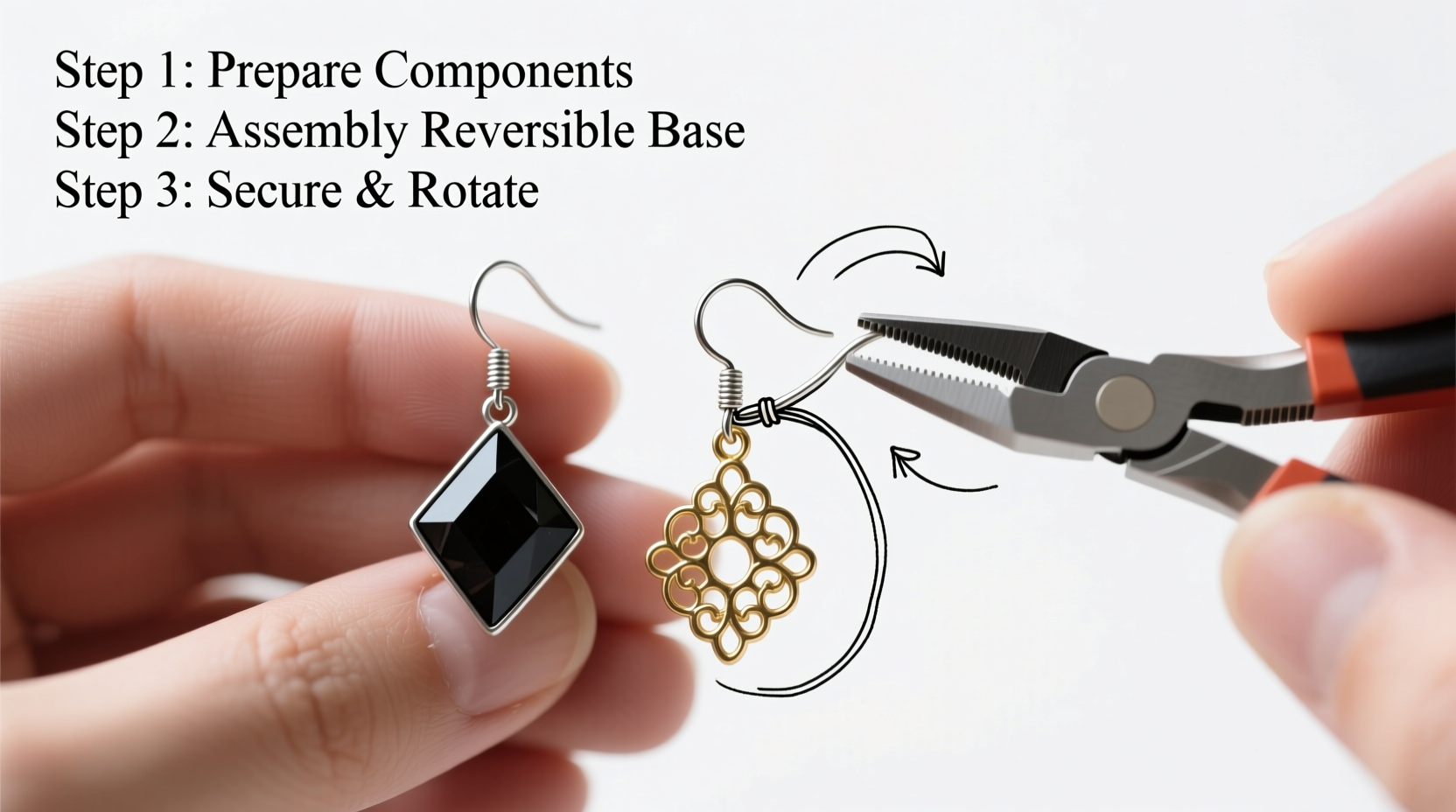 creative guide step by step tips for crafting your own two way earrings at home