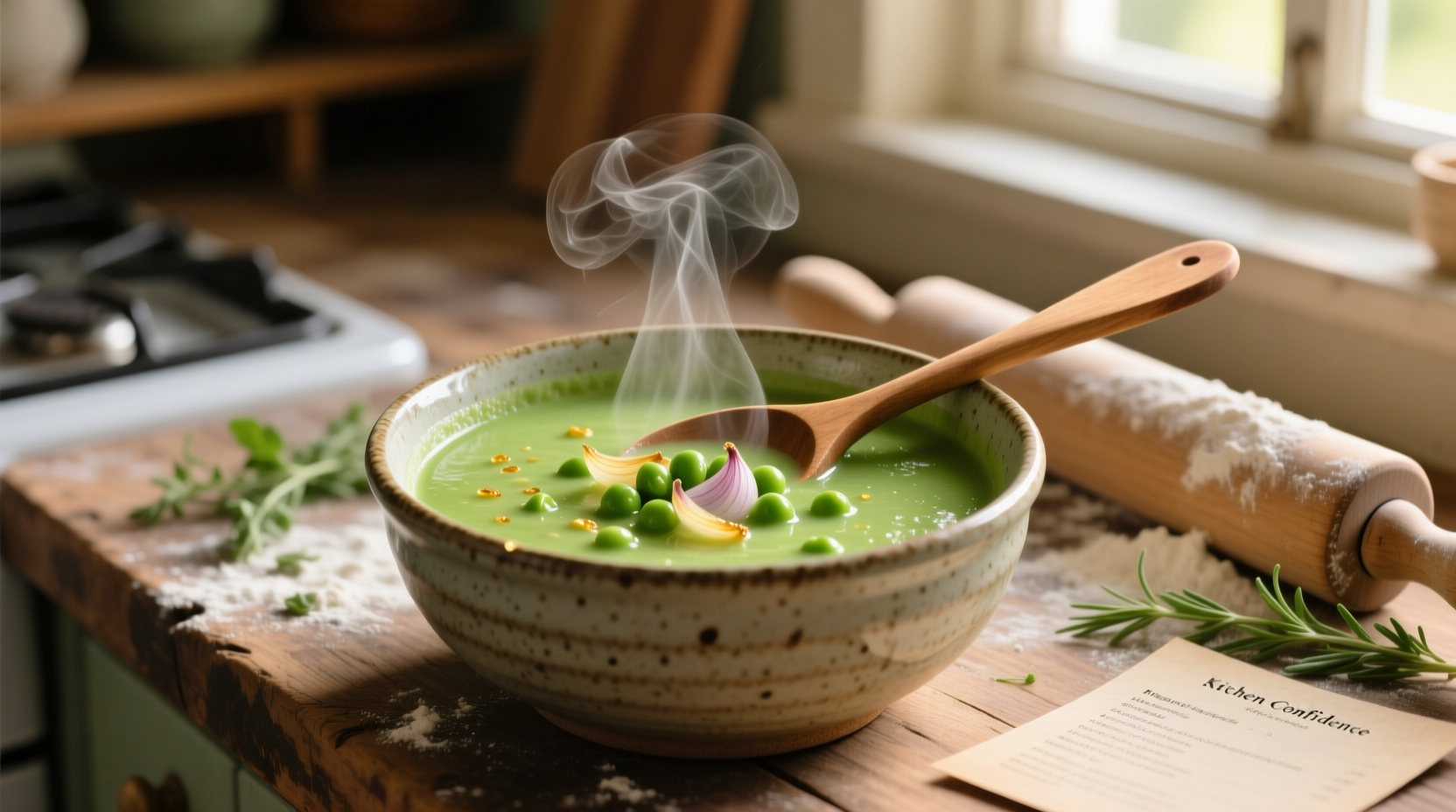 sweet pea soup from kitchen confidence