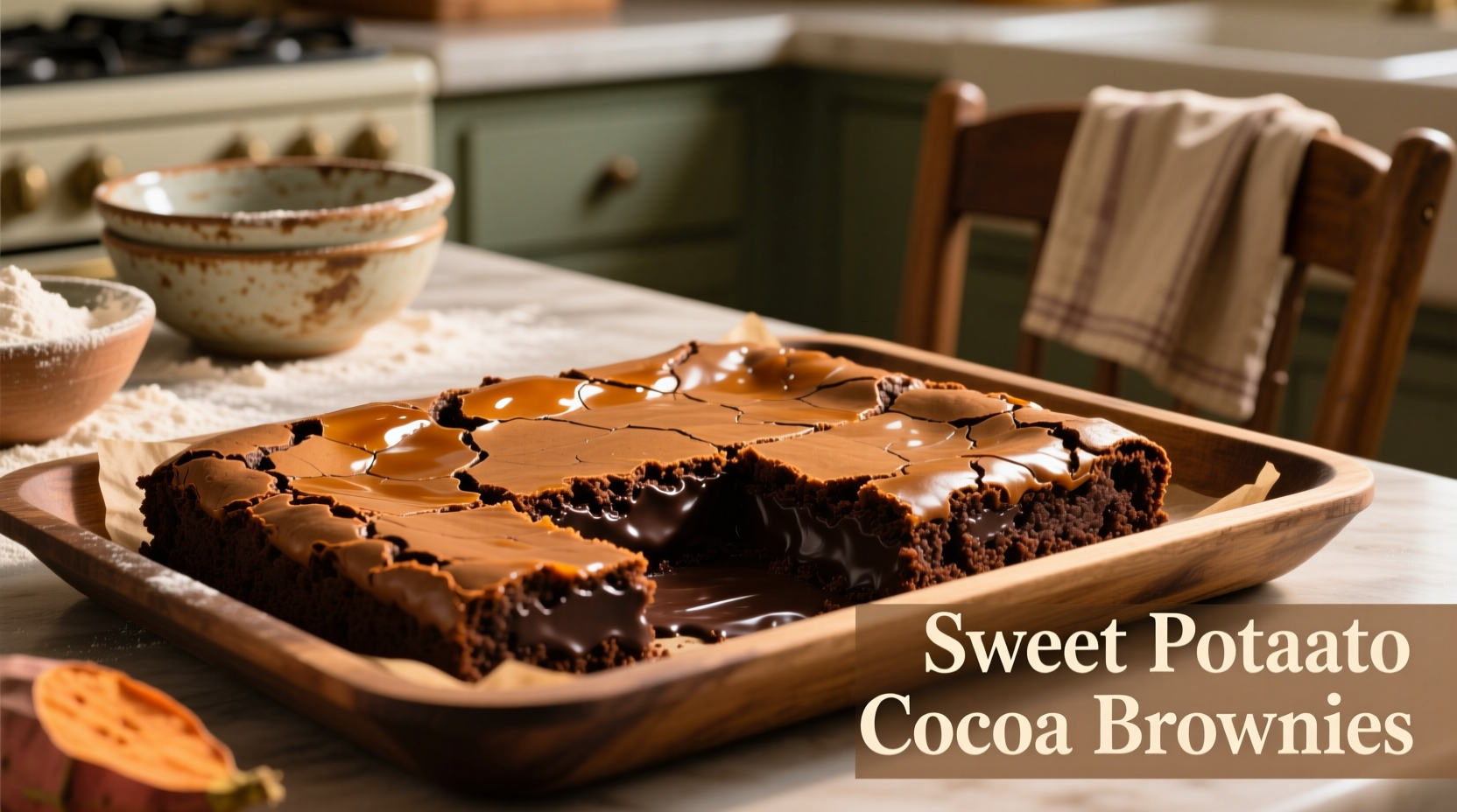 sweet potato cocoa brownies