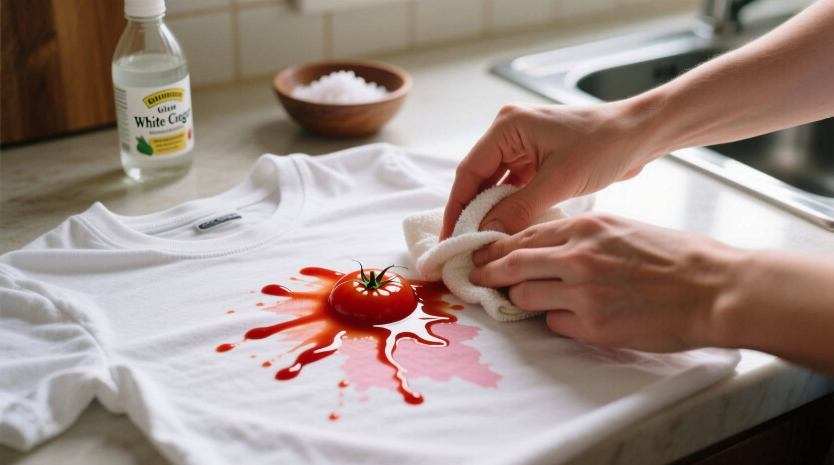 how to remove ketchup tomato stains