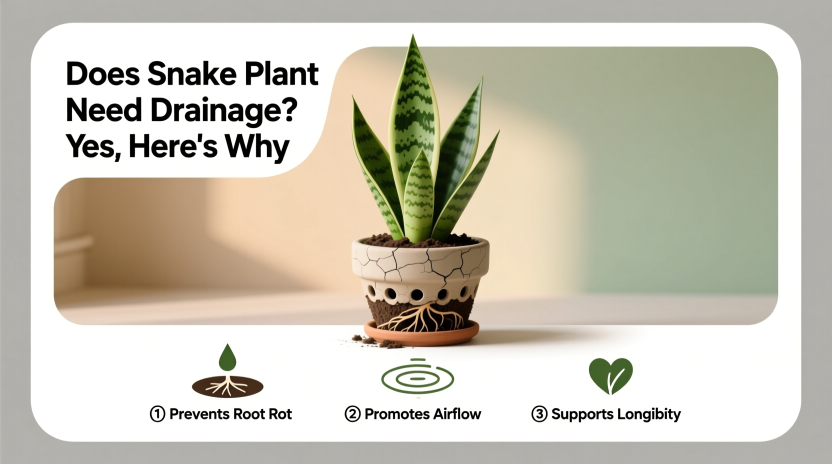 does snake plant need drainage
