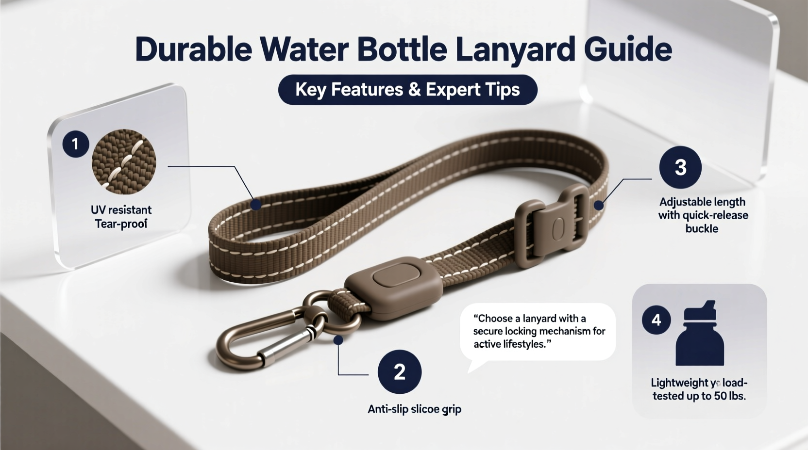 how to select a durable water bottle lanyard for everyday use key features and tips