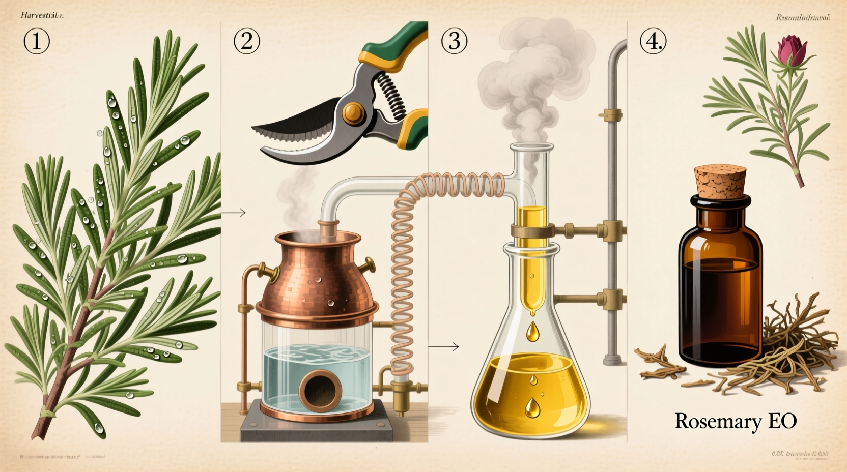 how to extract oil from rosemary plant