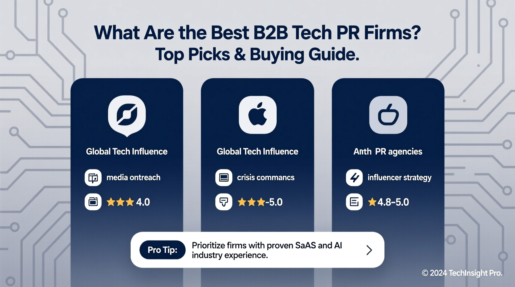 what are the best b2b tech pr firms