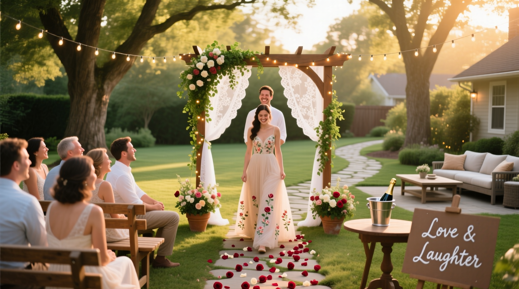 how to have a backyard wedding