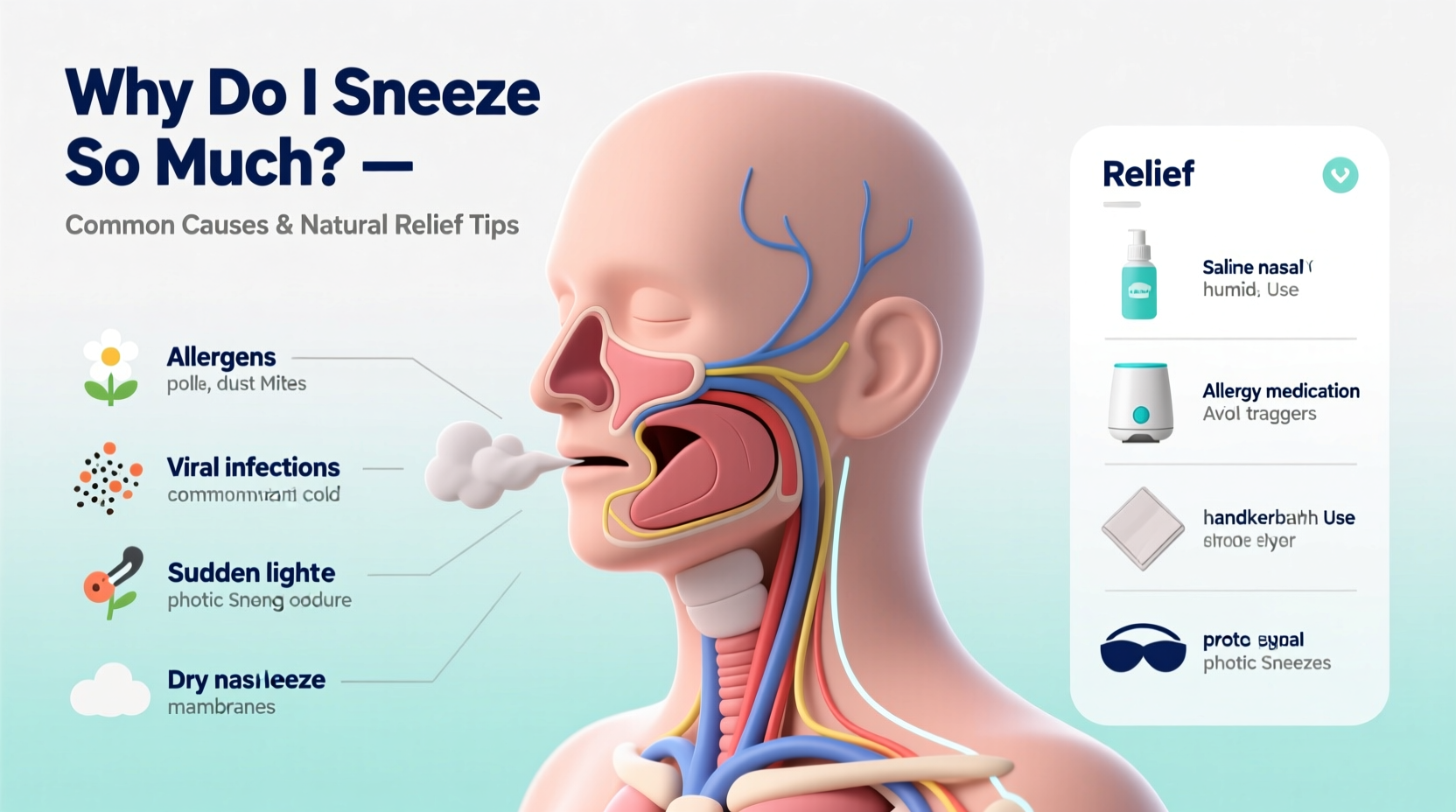 why do i sneeze so much common causes relief tips