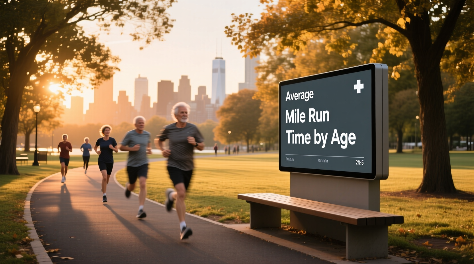 average mile run time by age guide