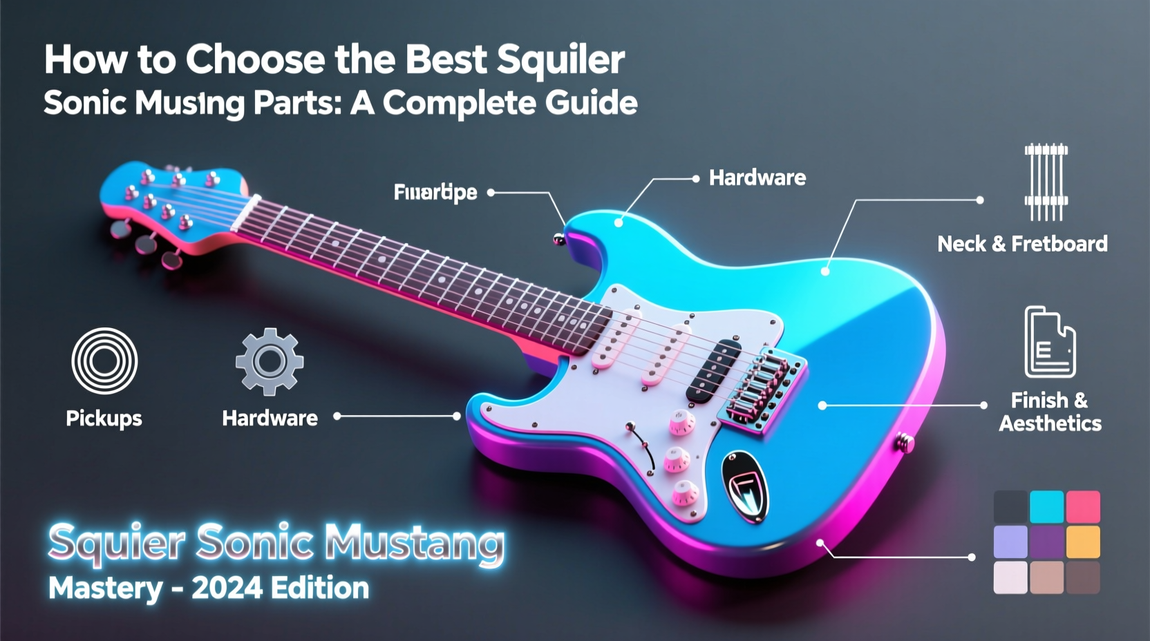 squier sonic mustang parts