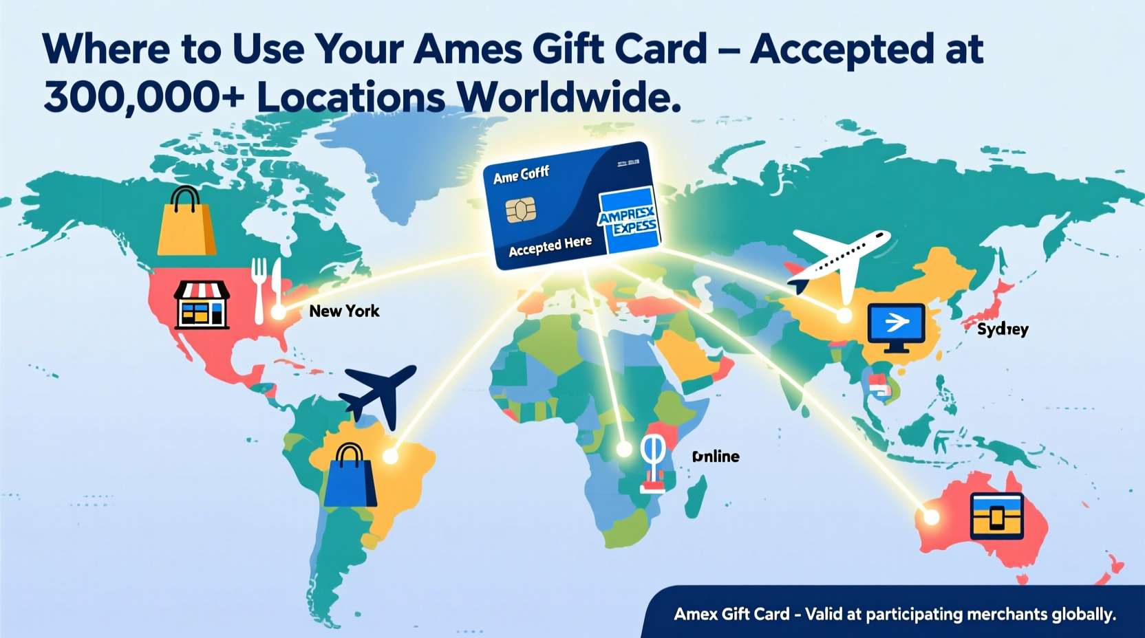 where to use amex gift card places that accept it