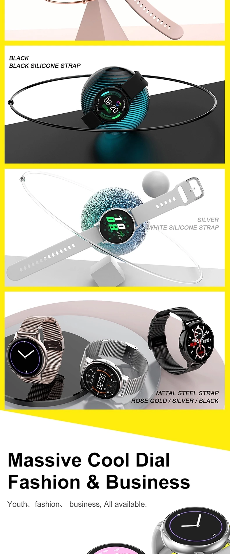 Smart Watch 2020 Full Touch Screen DT88 Pro Smartwatch ECG+PPG IP67 Waterproof Sport Wristwatches