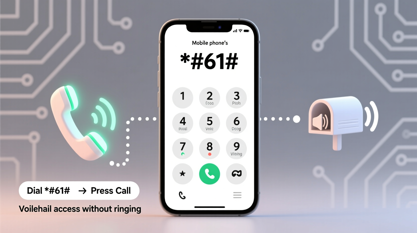 how to reach a mobile phones voicemail directly without ringing