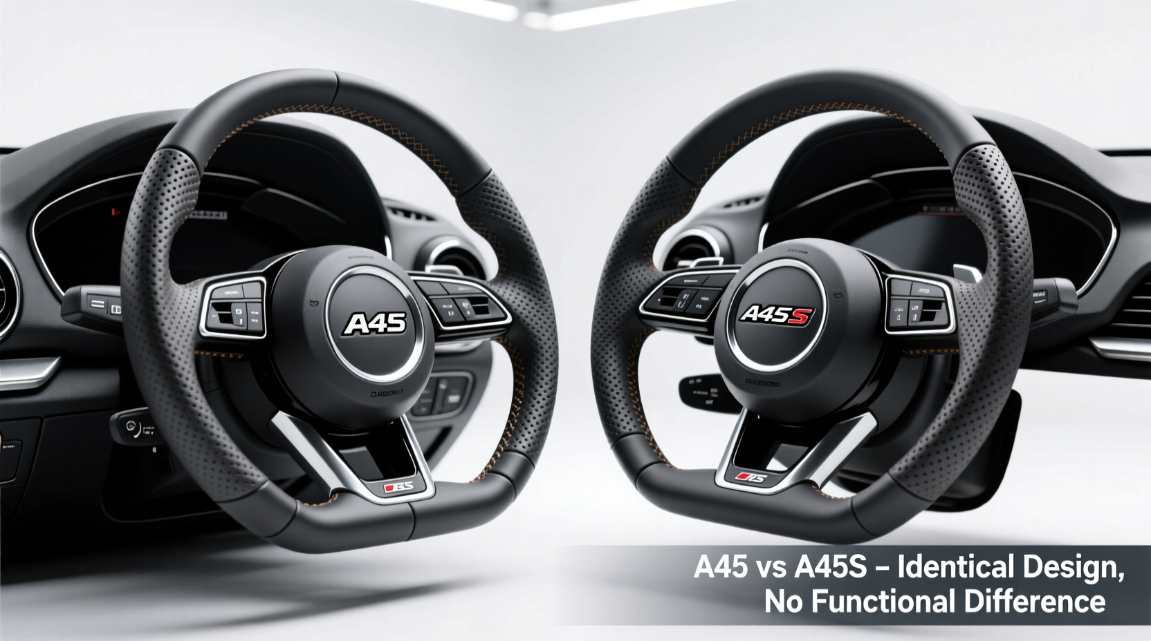 a45 vs a45s steering wheel