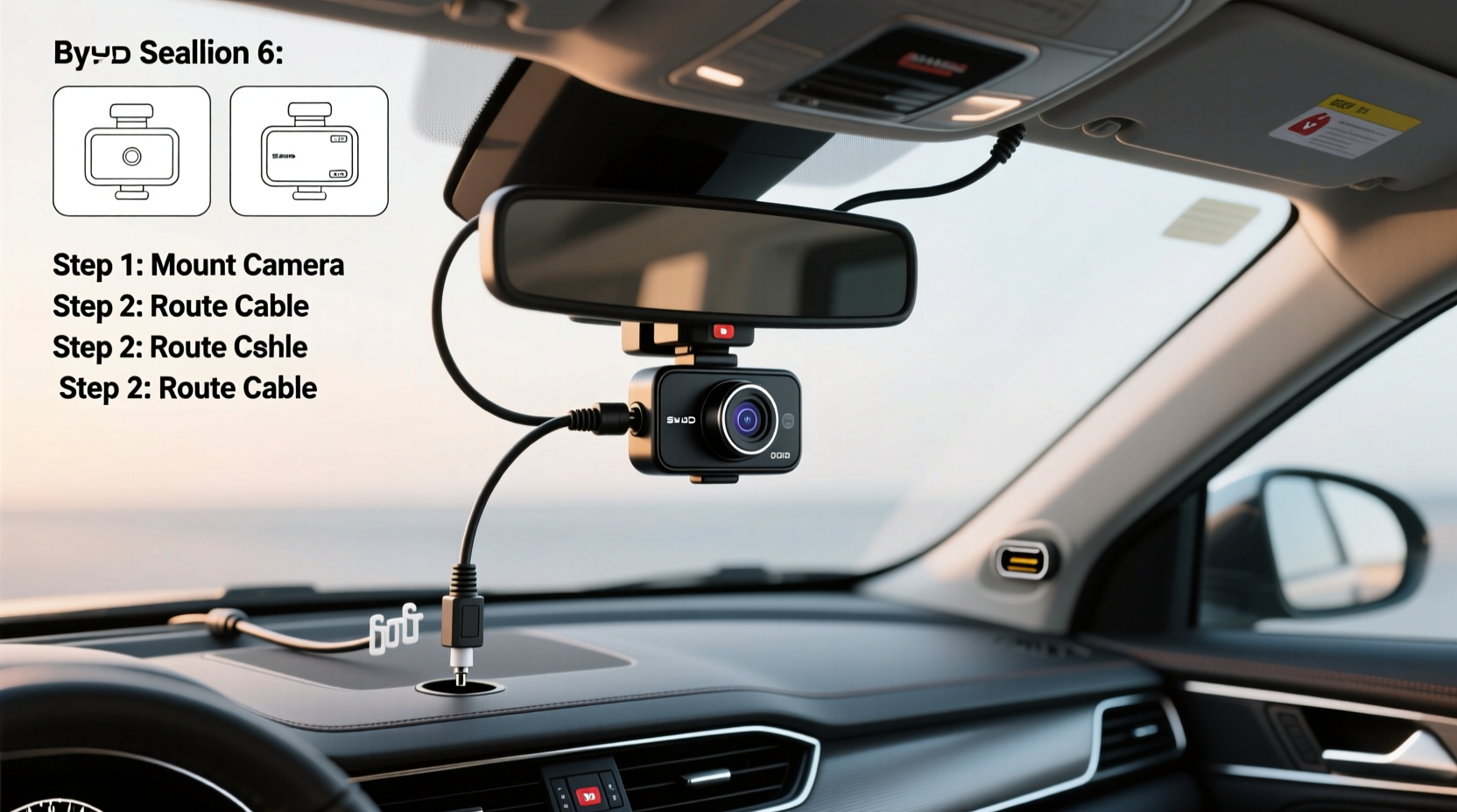 sealion 6 dash cam install