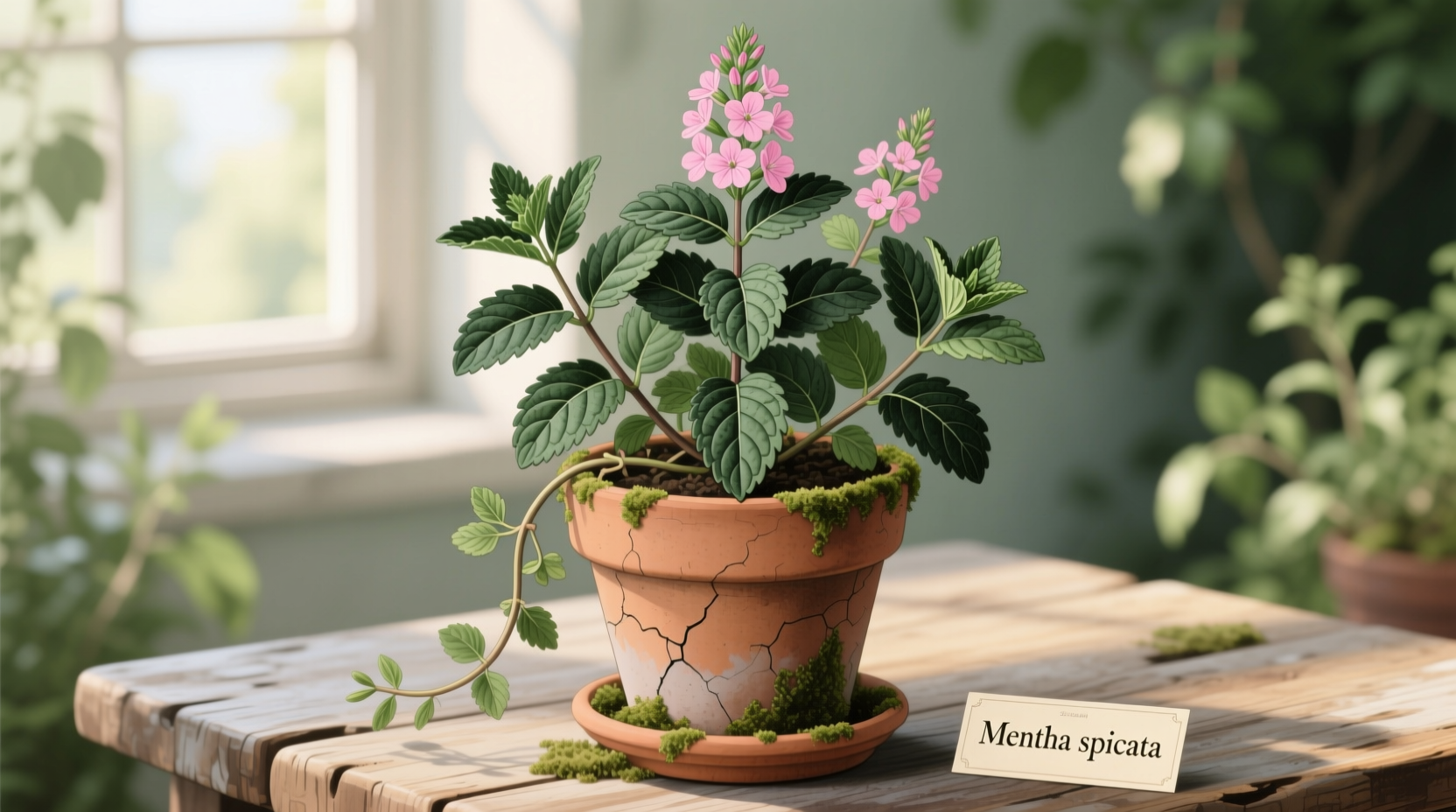 how to grow spearmint in a pot