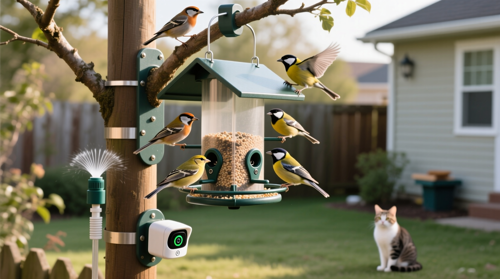 effective strategies to protect your bird feeder from outdoor cats and keep birds safe