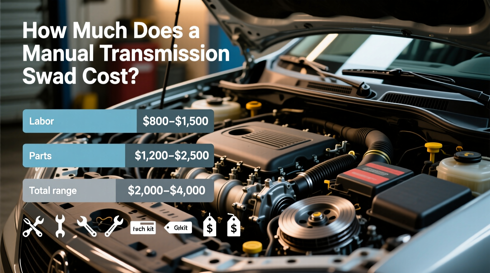 how much does it cost to manual swap a car