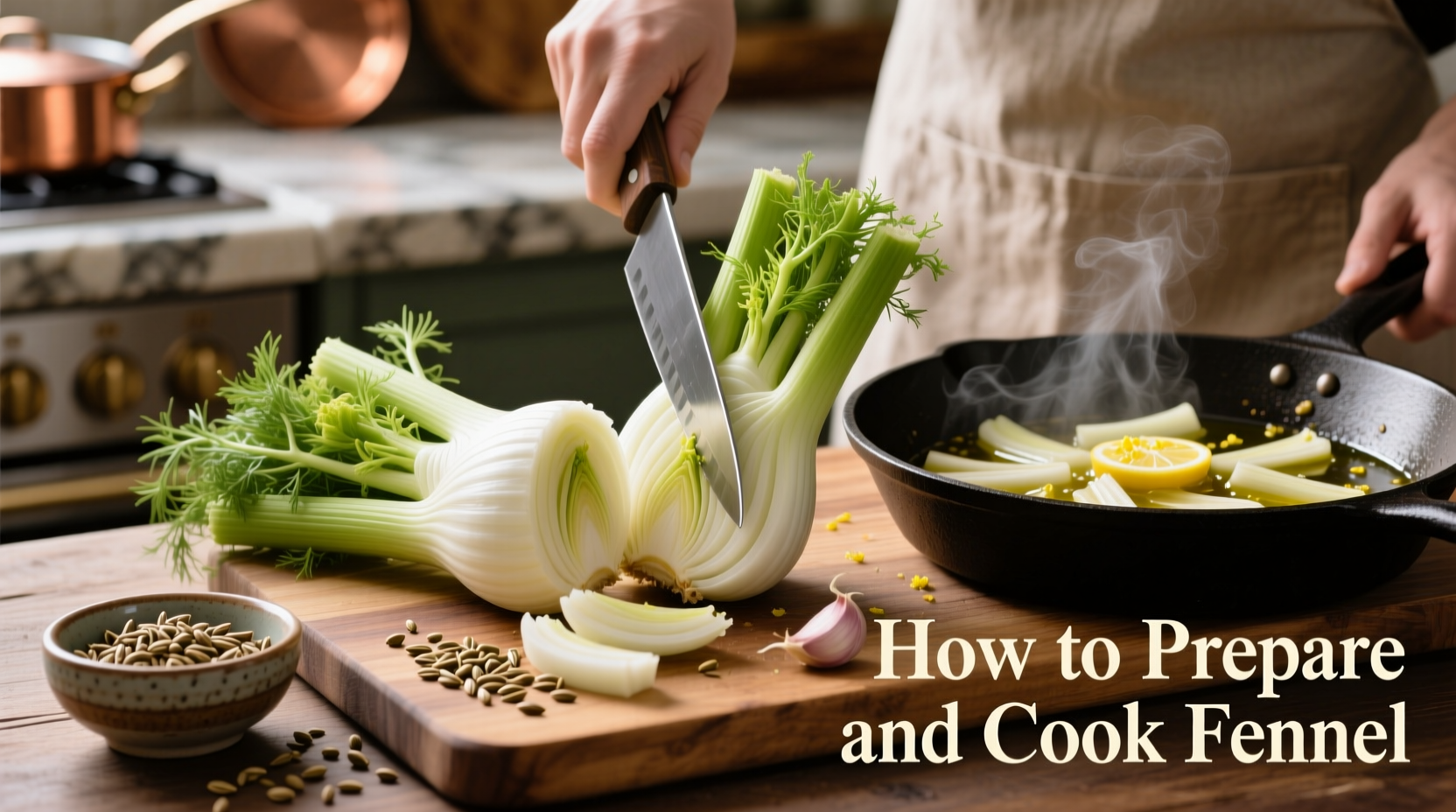 Fenchel Schneidetechnik