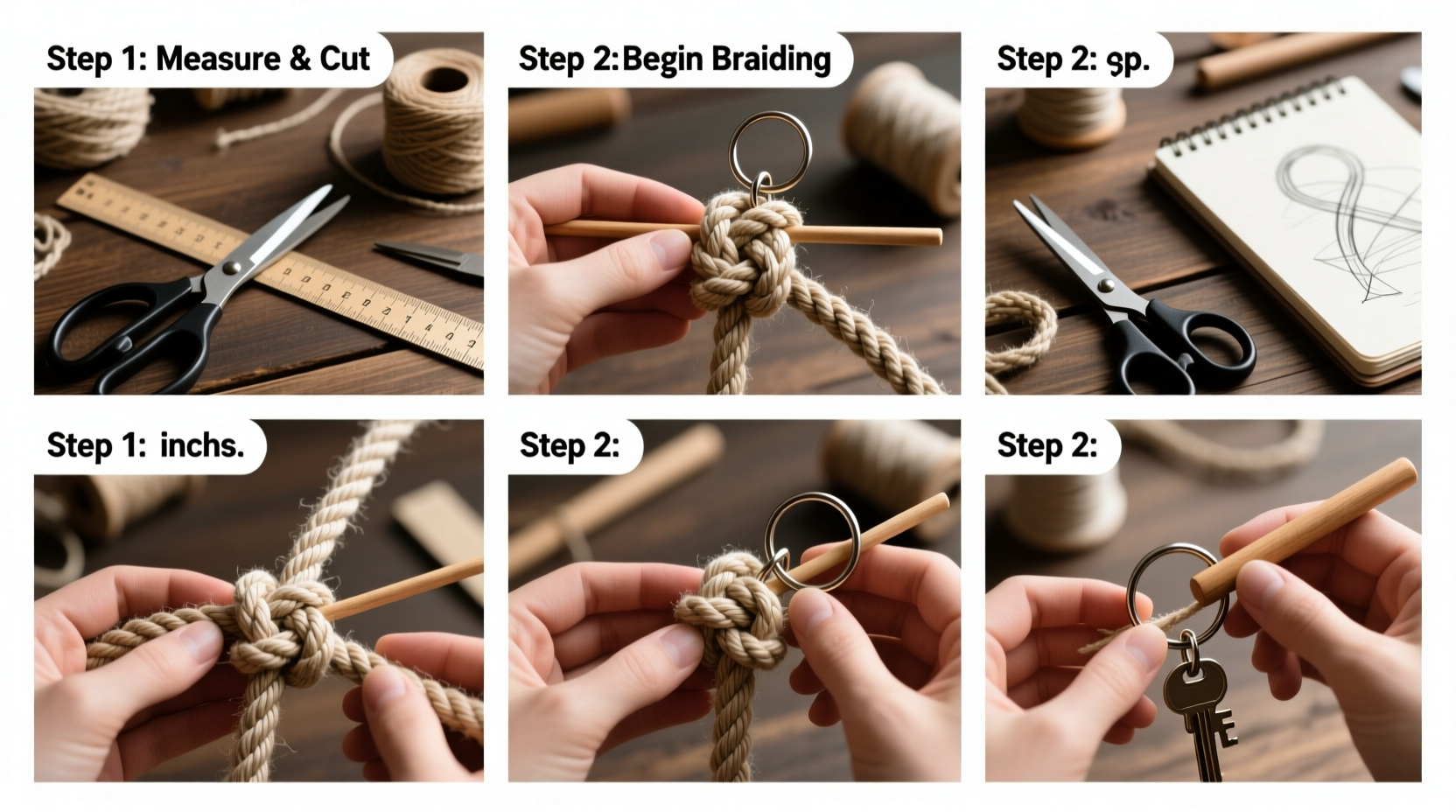 step by step guide to crafting durable handmade rope keychains at home