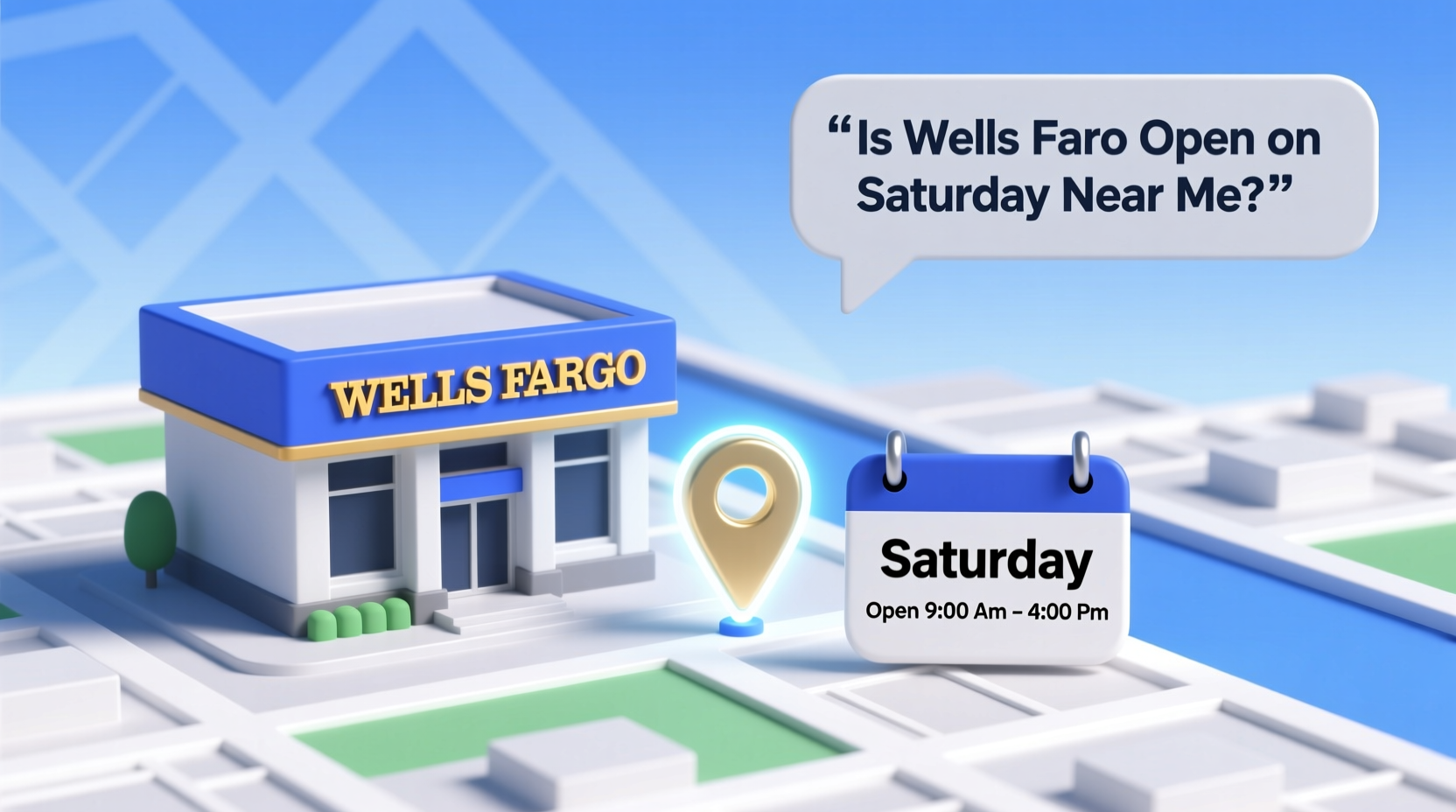 is wells fargo open on saturday near me