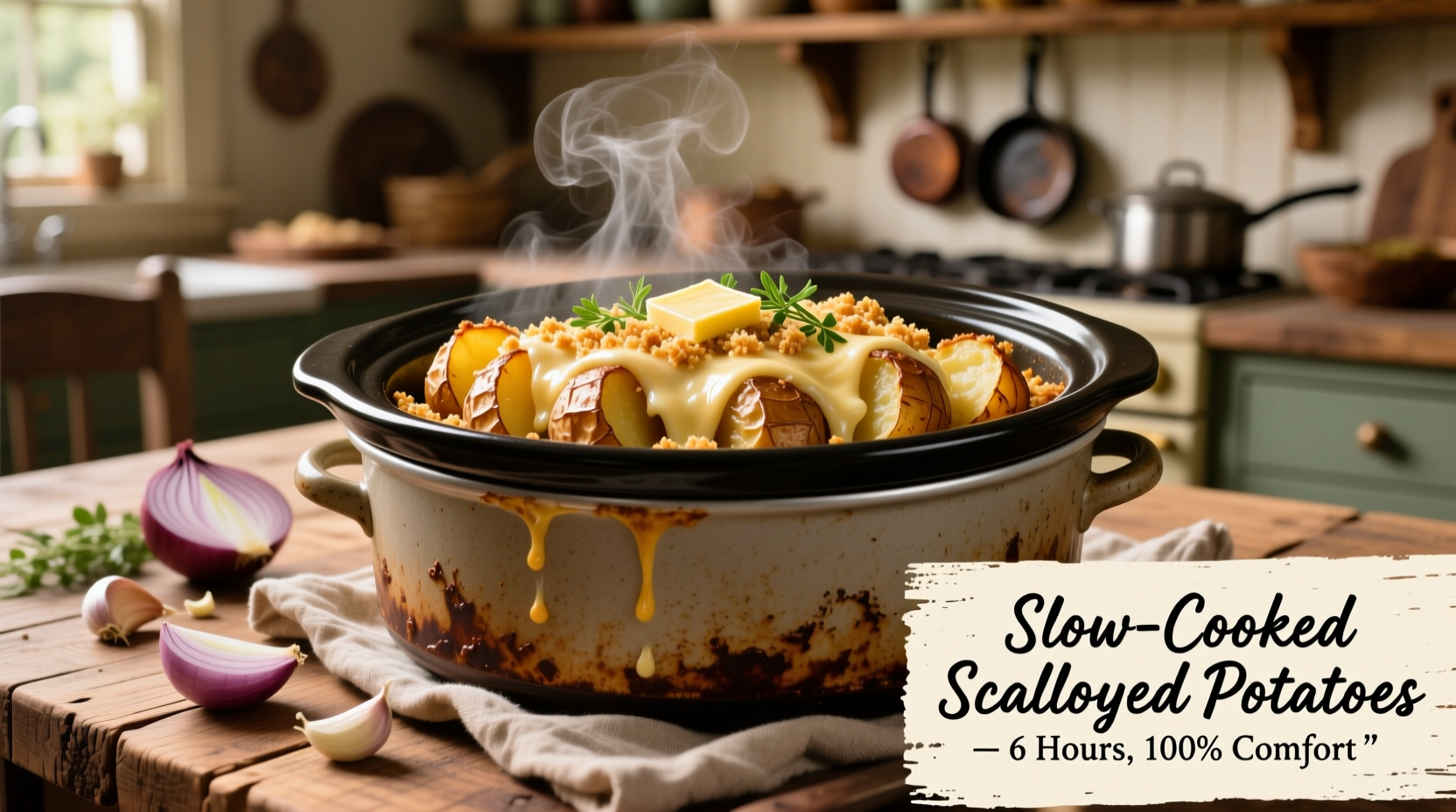 Perfect Crockpot Scalloped Potatoes Recipe - Ready in 4 Hours