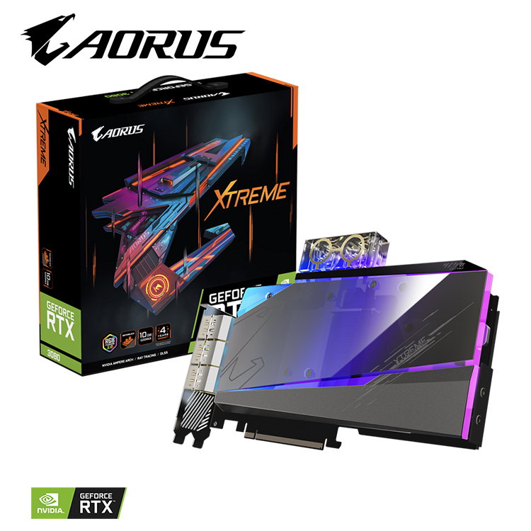 中古のGIGABYTE AORUS GeForce RTX 3080 XTREME WATERFORCE WB 10G