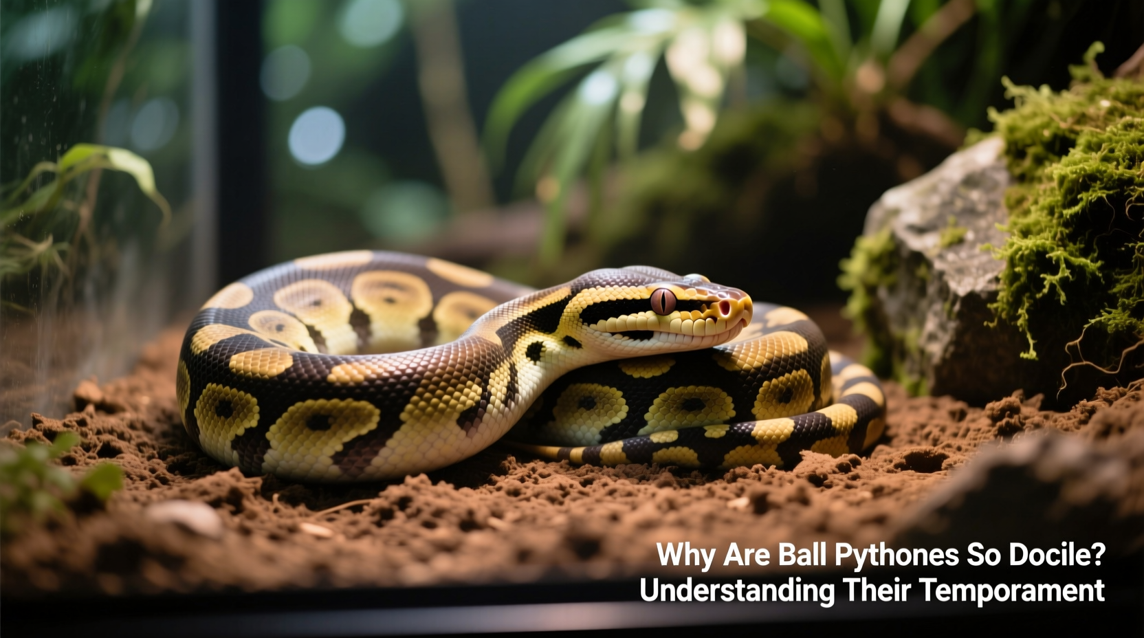 why are ball pythons so docile understanding their temperament
