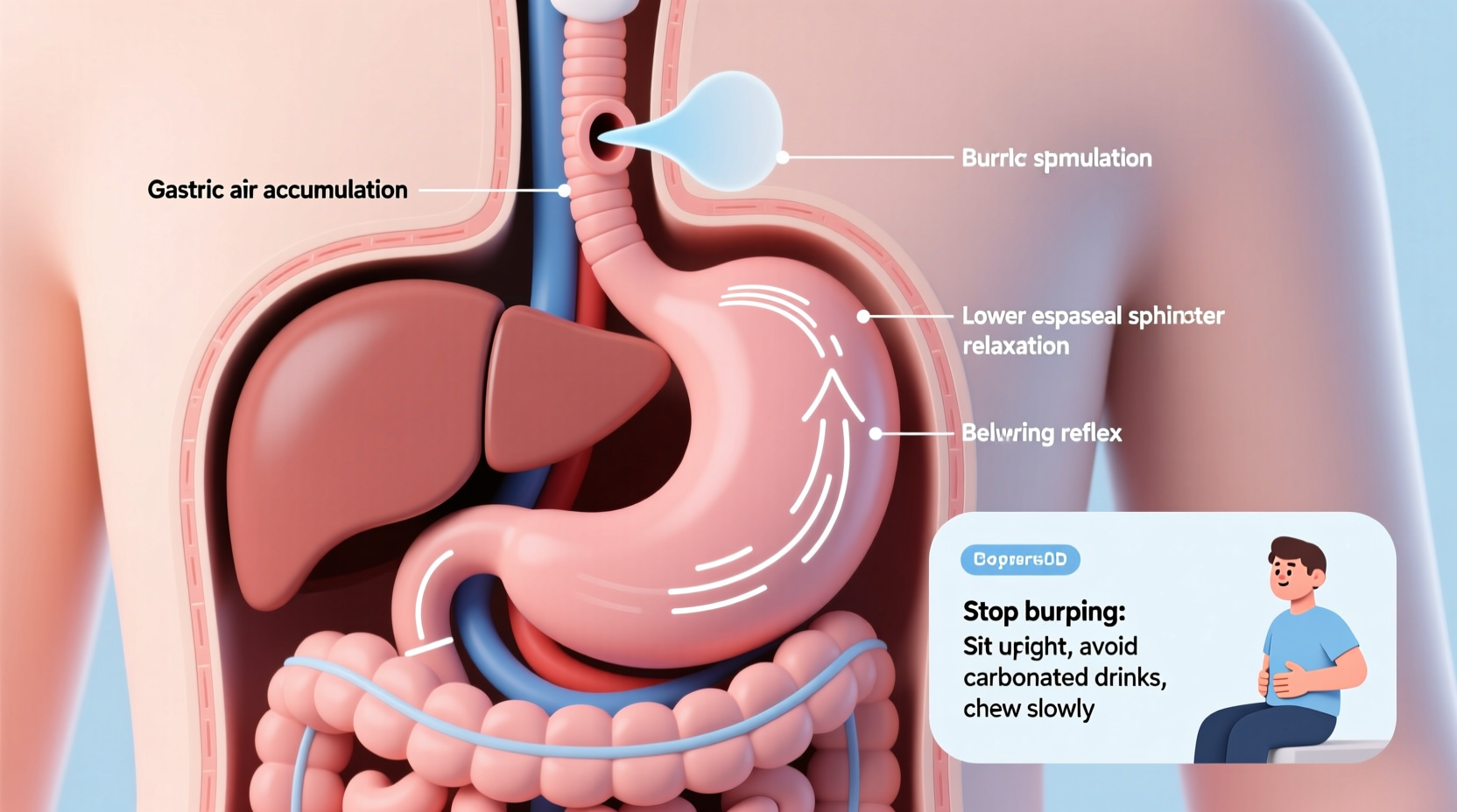 burping on an empty stomach causes and how to stop it