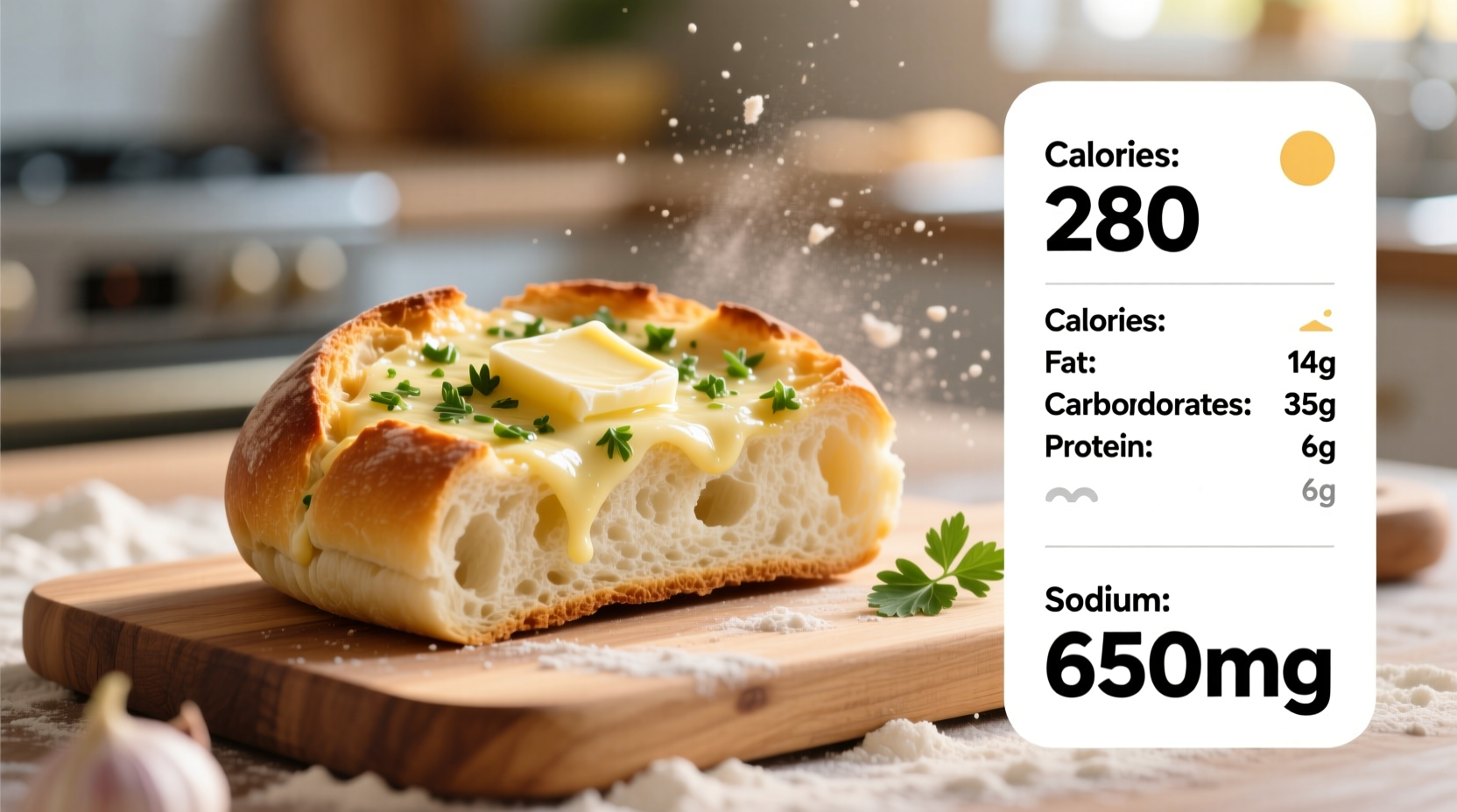 Garlic Bread Nutrition Facts: Calories, Macros & Health Impact