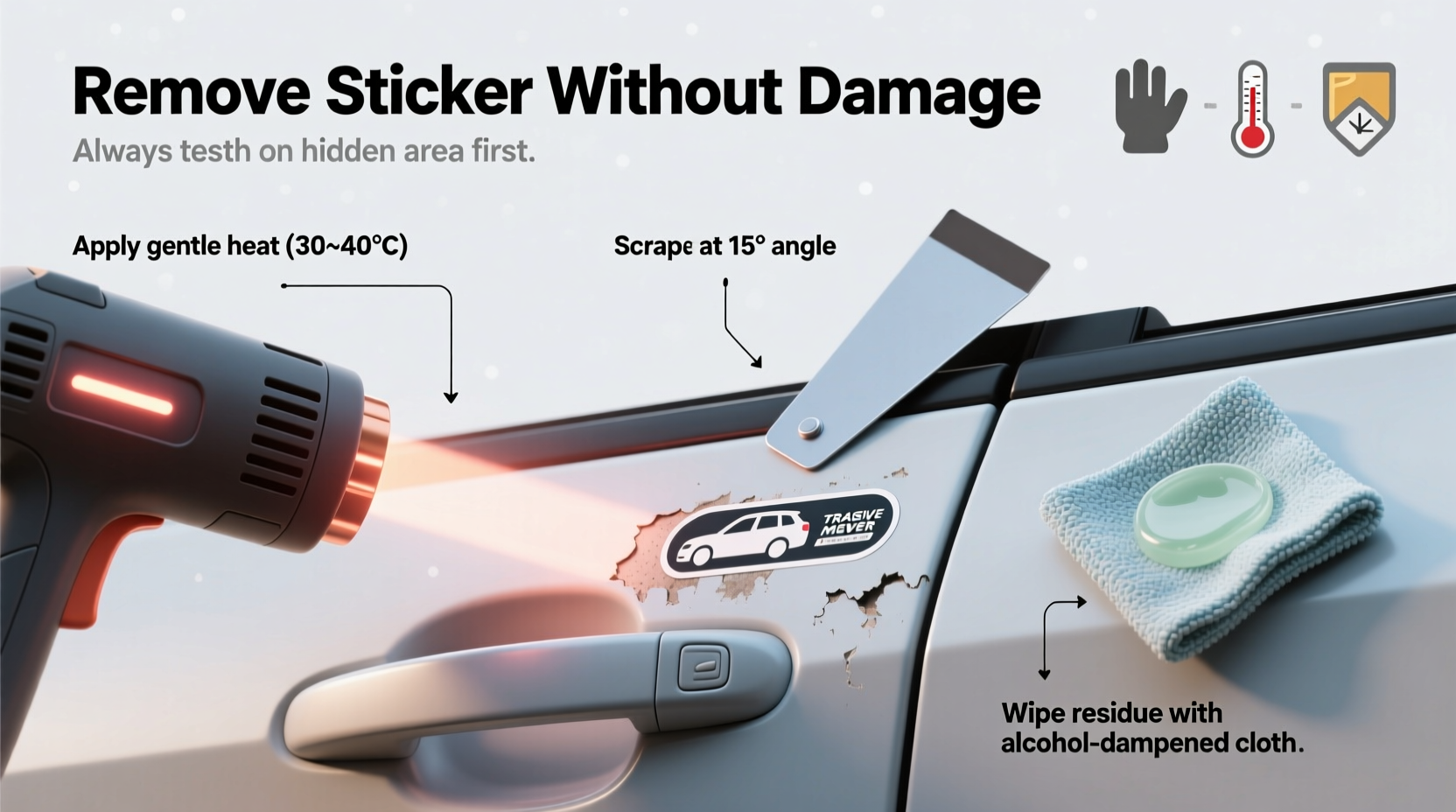 effective methods to remove traceless car stickers without damaging your paint