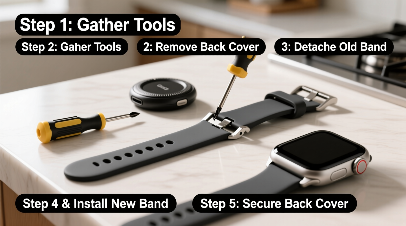 step by step guide to easily replace your gear s3 watch band at home