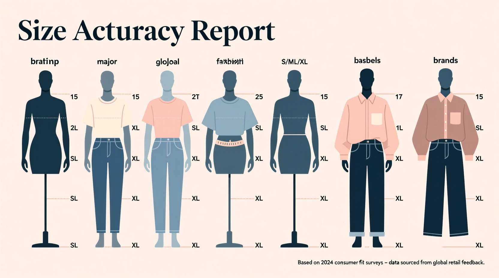find out which clothing brands run too big or small wit