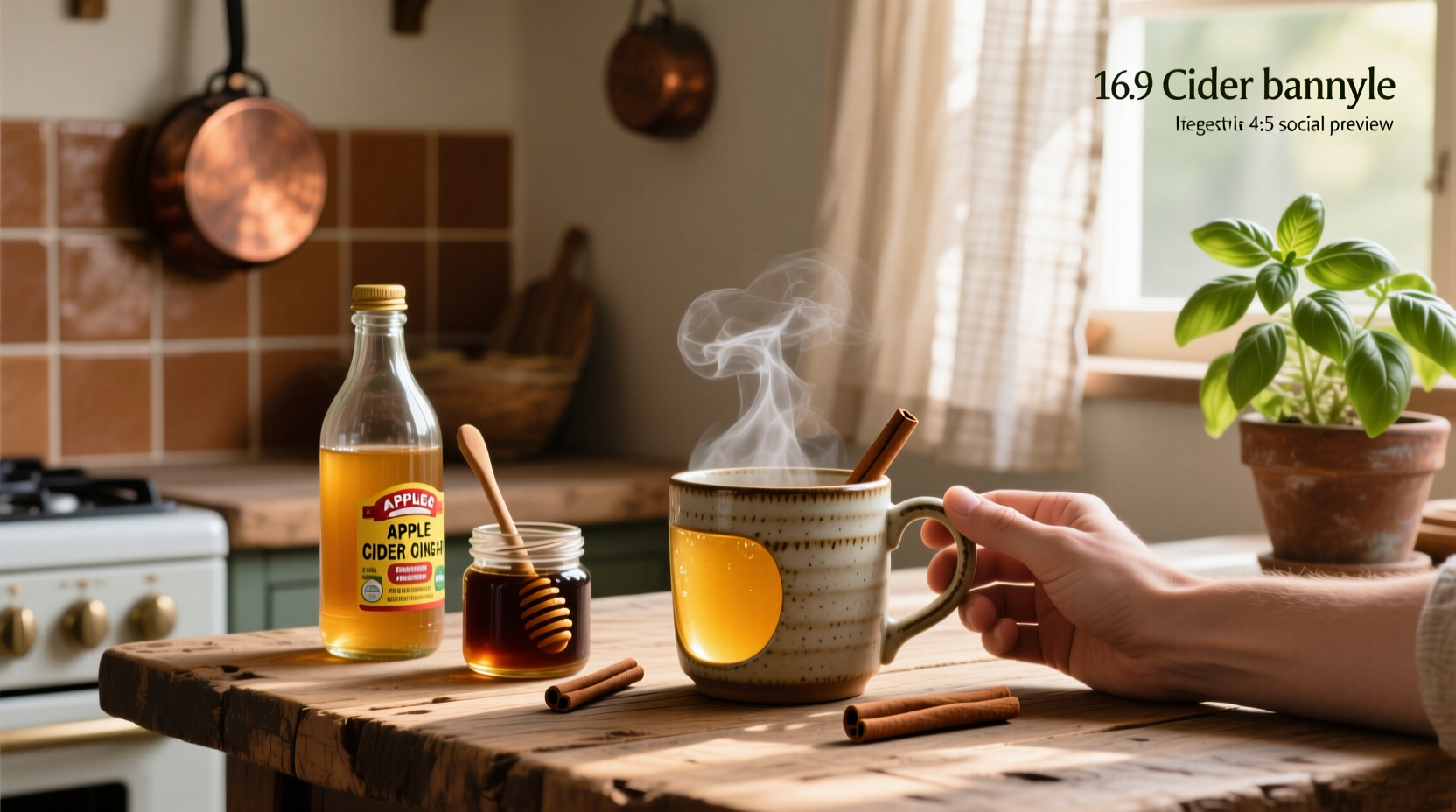 apple cider vinegar, honey cinnamon drink guide