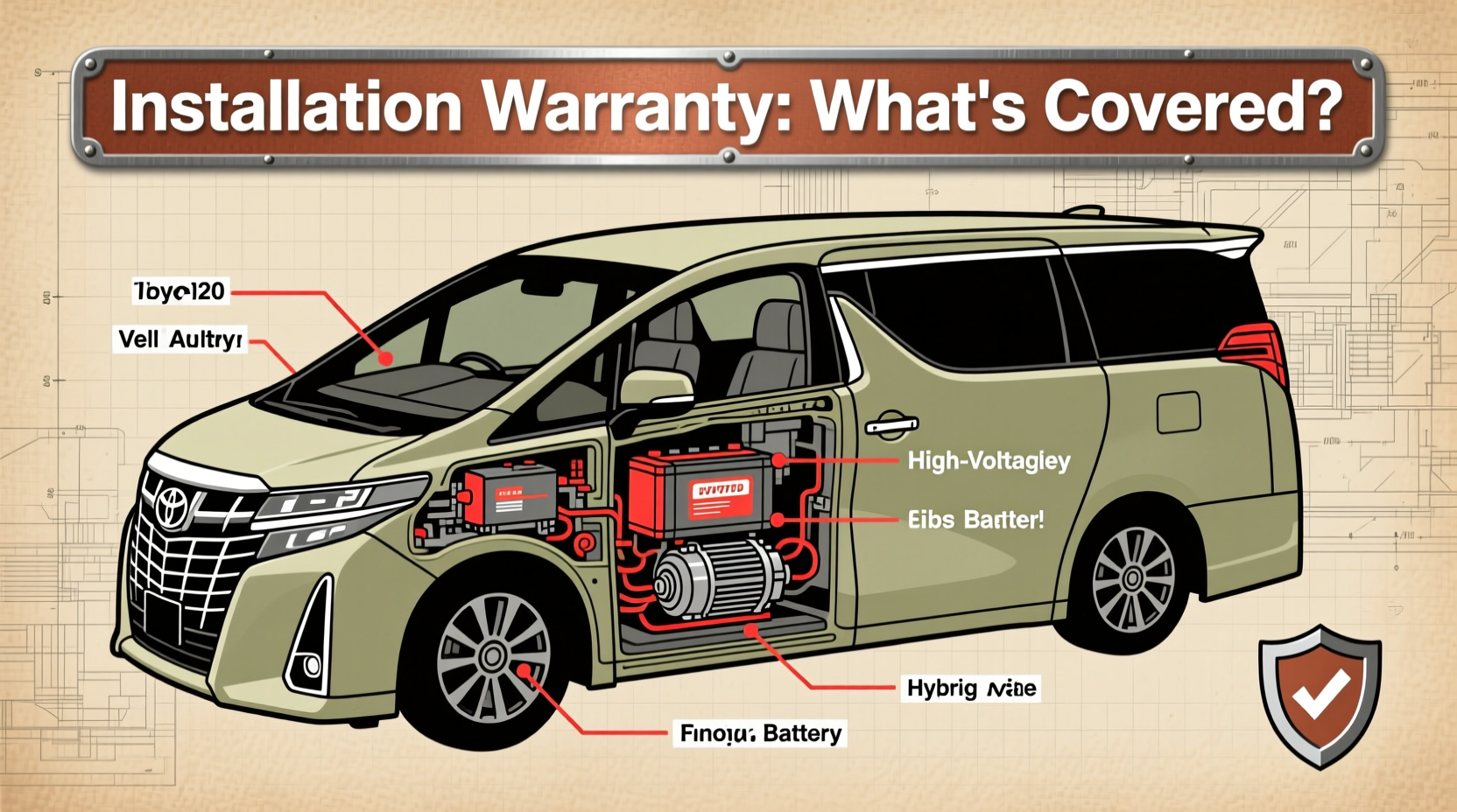 vellfire anh20 installation warranty