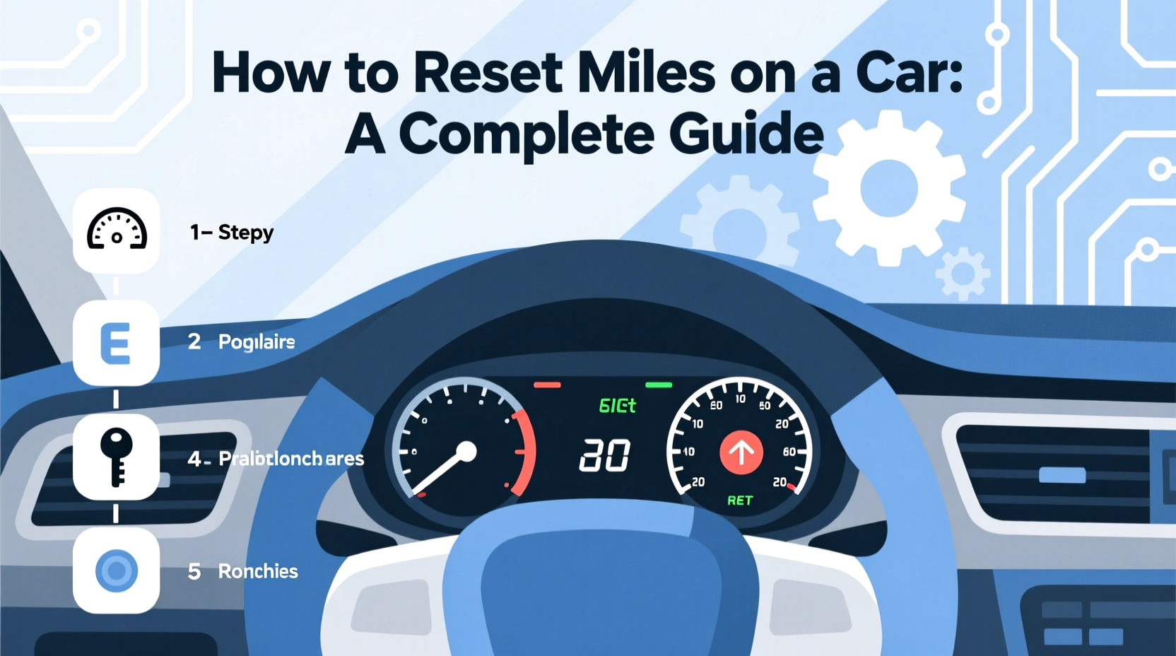 how do you reset miles on a car