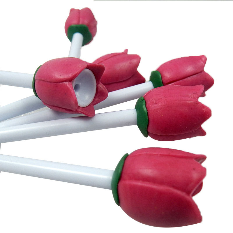 Wholesale tulip flower plastic golf tee 80mm golf course supplies for women 6pcs per package