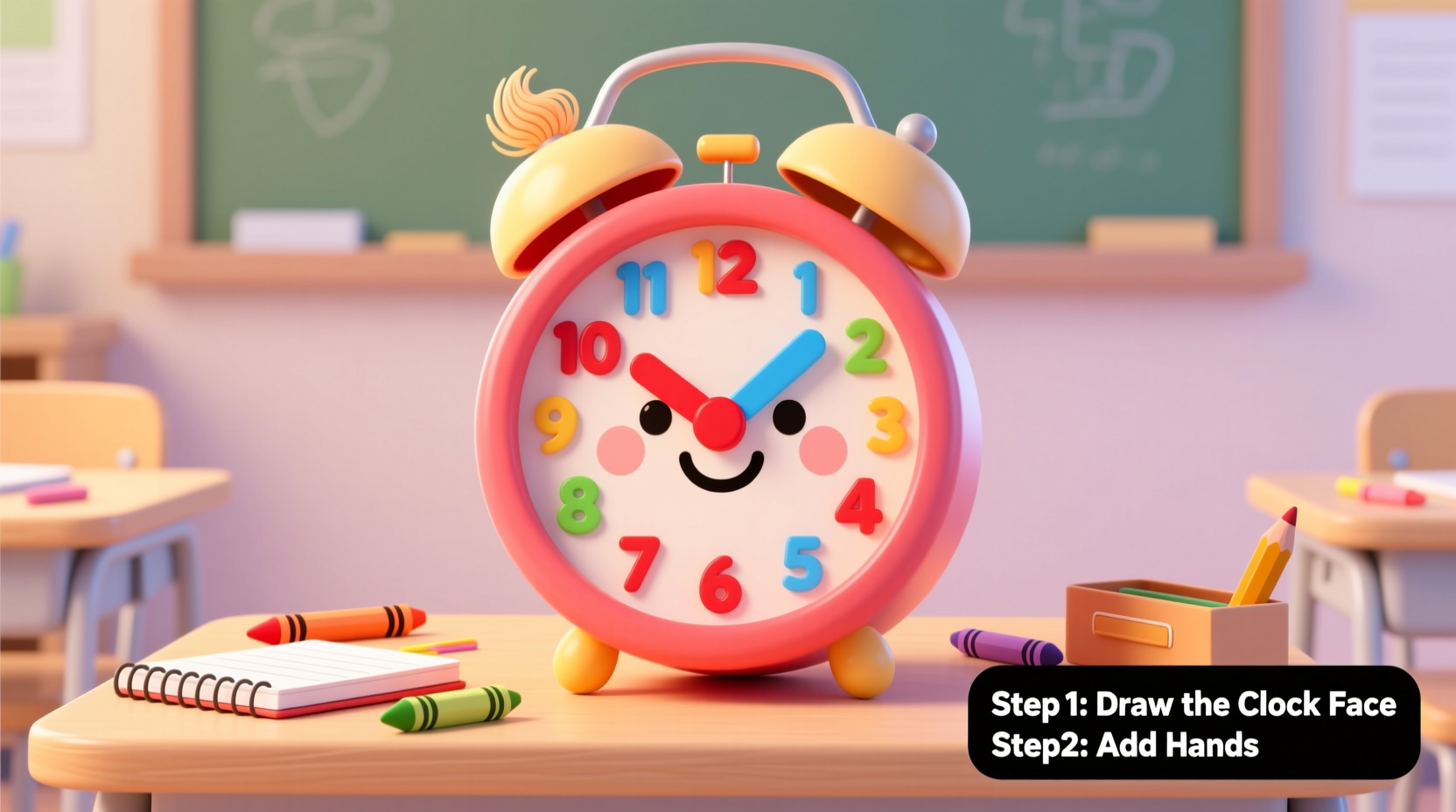 step by step guide to drawing an alarm clock for beginners and kids