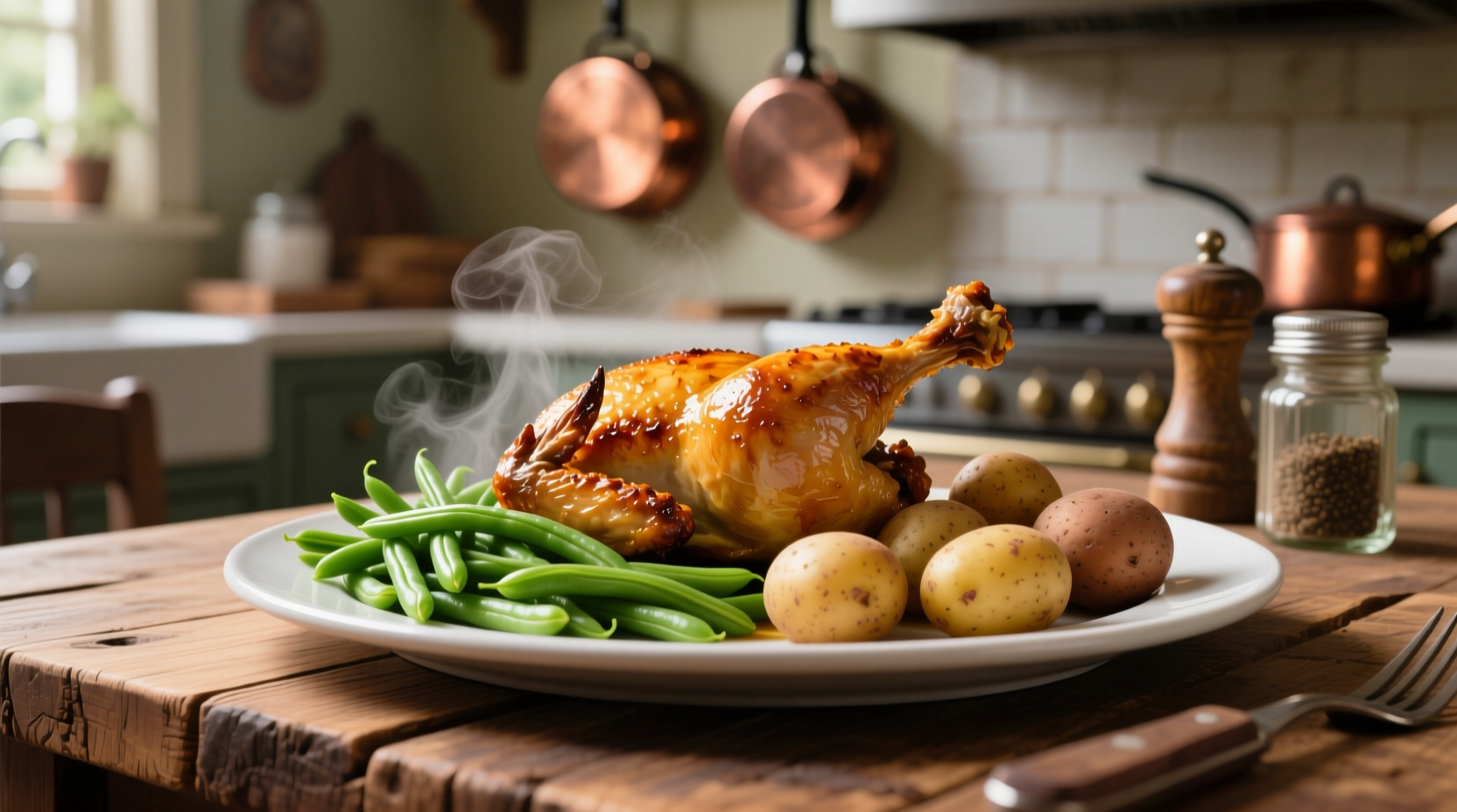 Easy Chicken, Green Bean & Potato Dinner Recipe - Ready in 30 Min