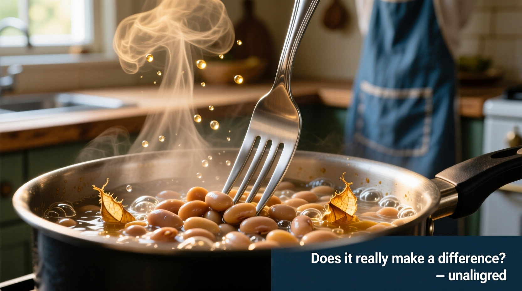 fork in boiling beans does it really make a difference