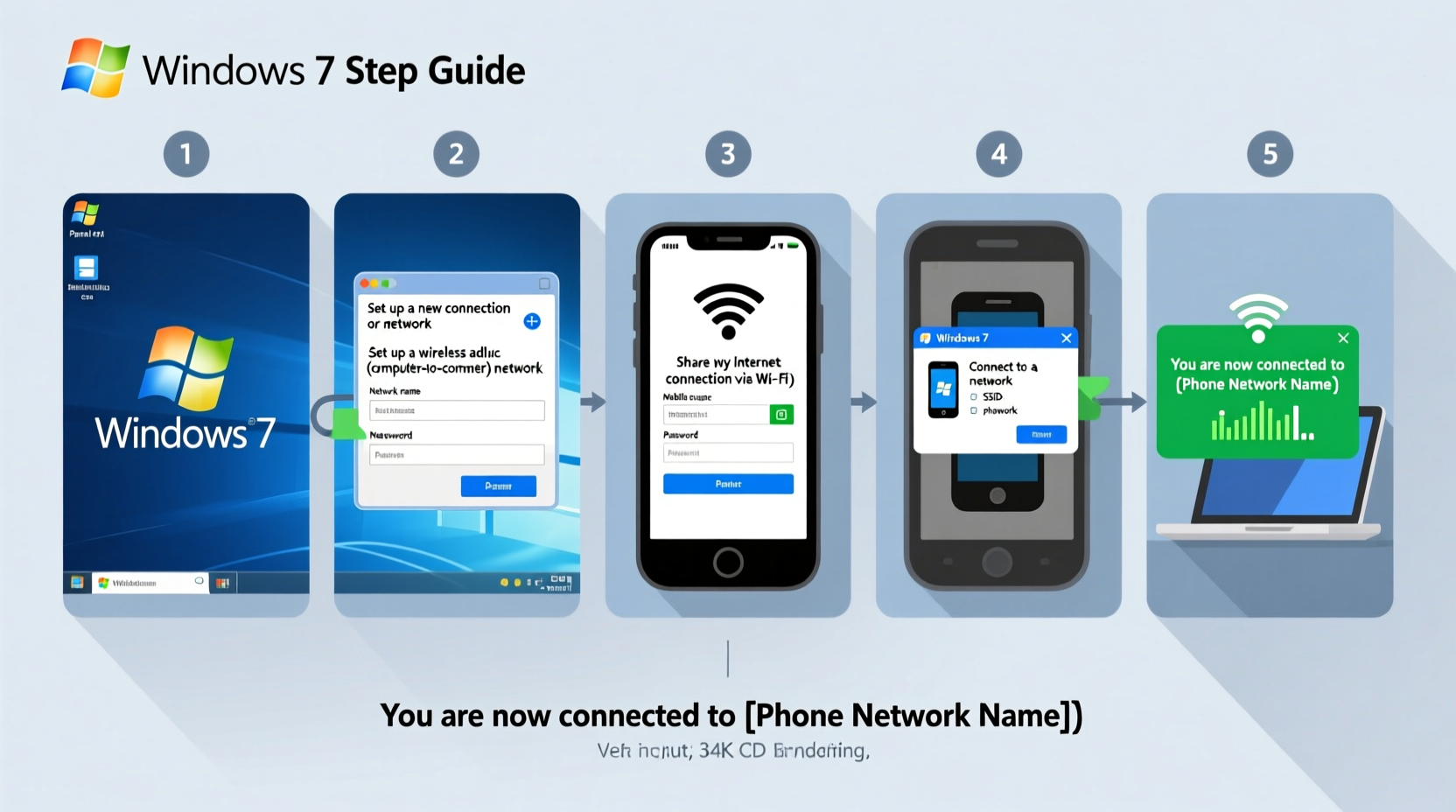 step by step guide to configuring a mobile phone network on windows 7 for seamless connectivity