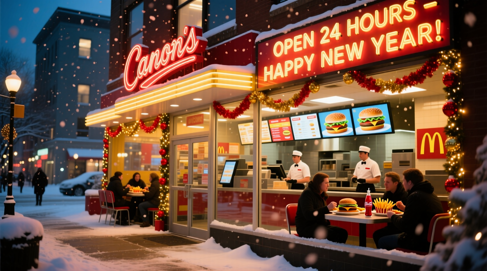 what fast food is open on new years eve