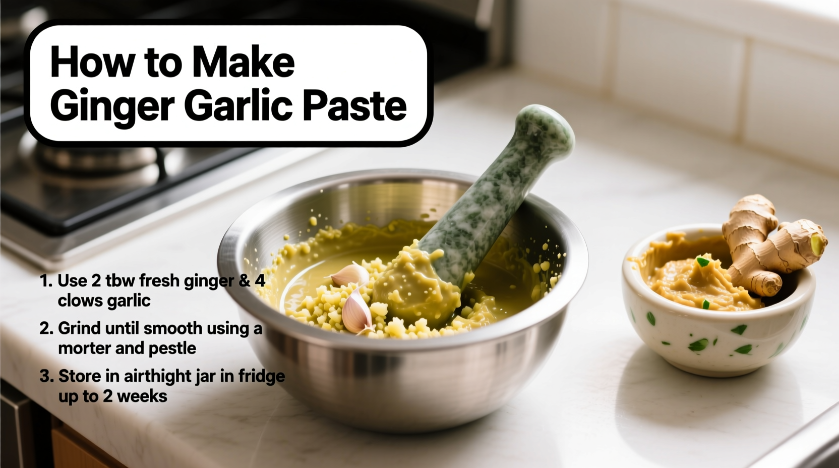 how to make ginger garlic paste