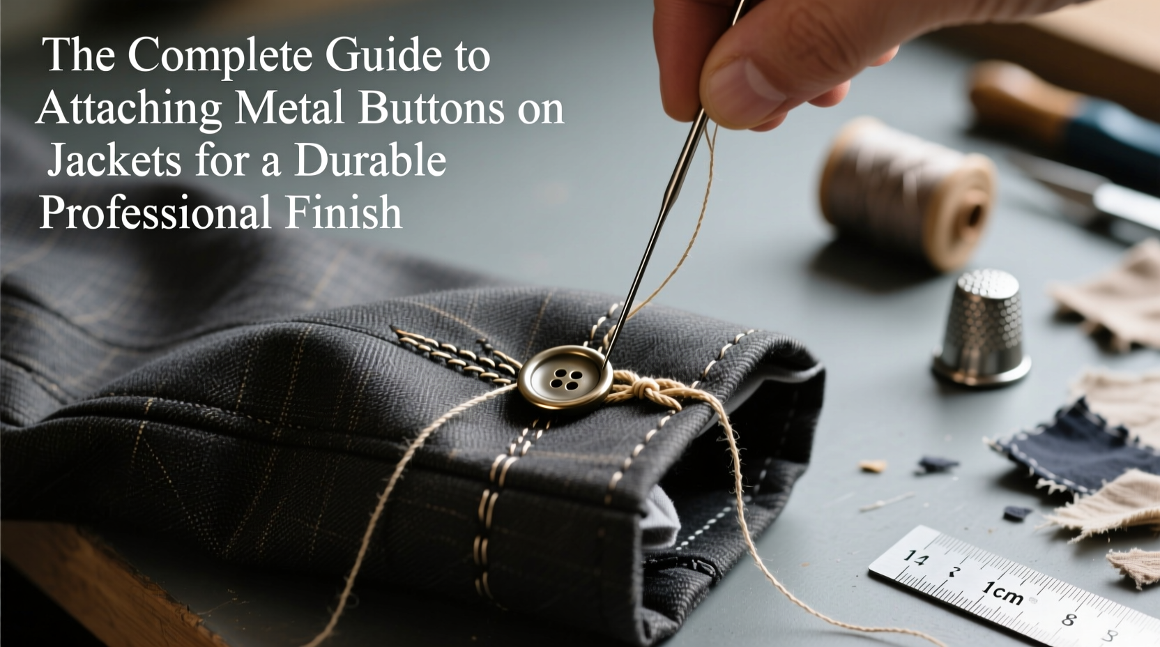 the complete guide to attaching metal buttons on jackets for a durable professional finish
