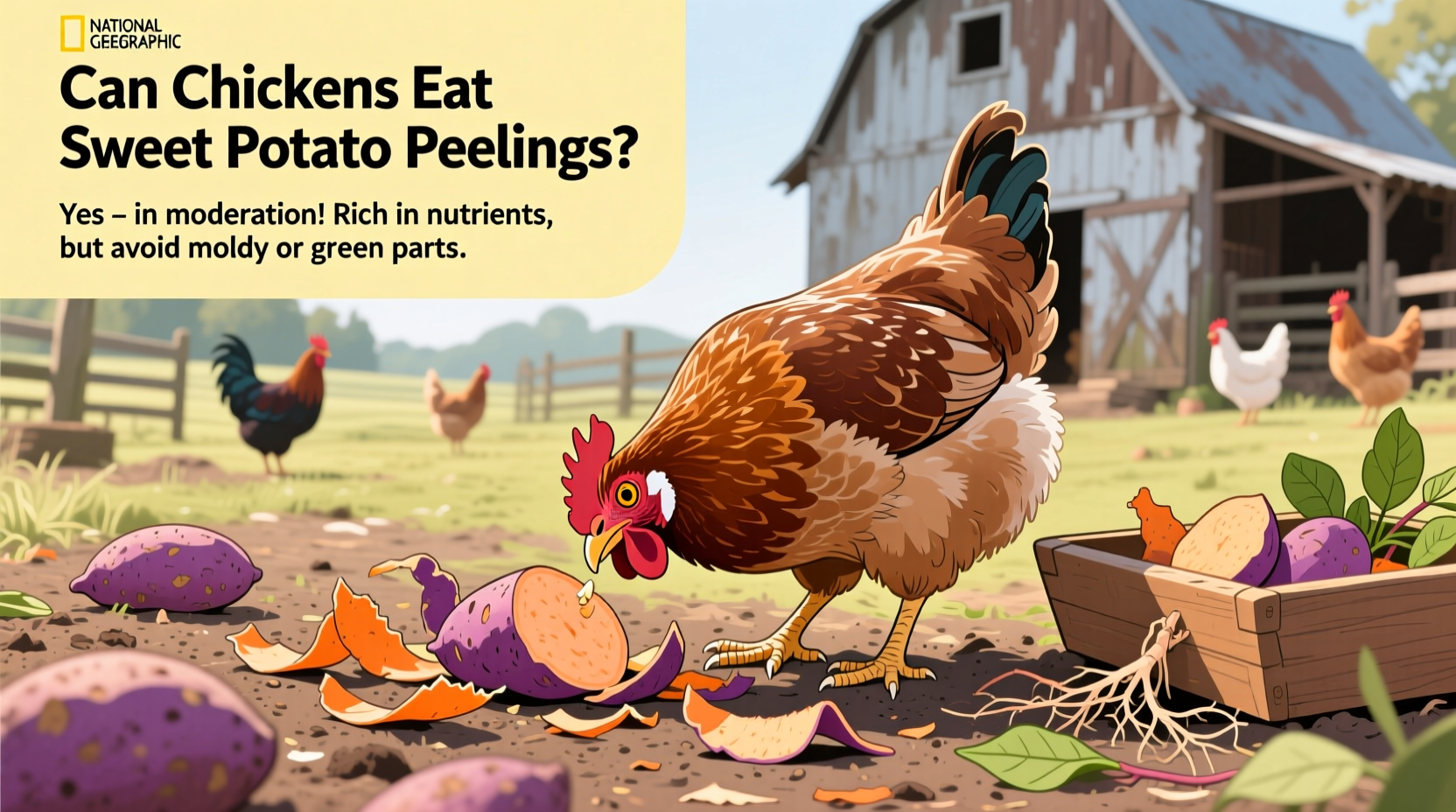 Can Chickens Eat Sweet Potato Peelings? Safe Feeding Guide