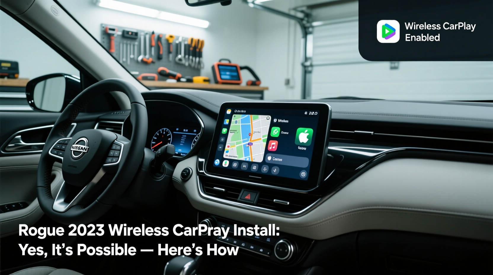 rogue 2023 wireless carplay install