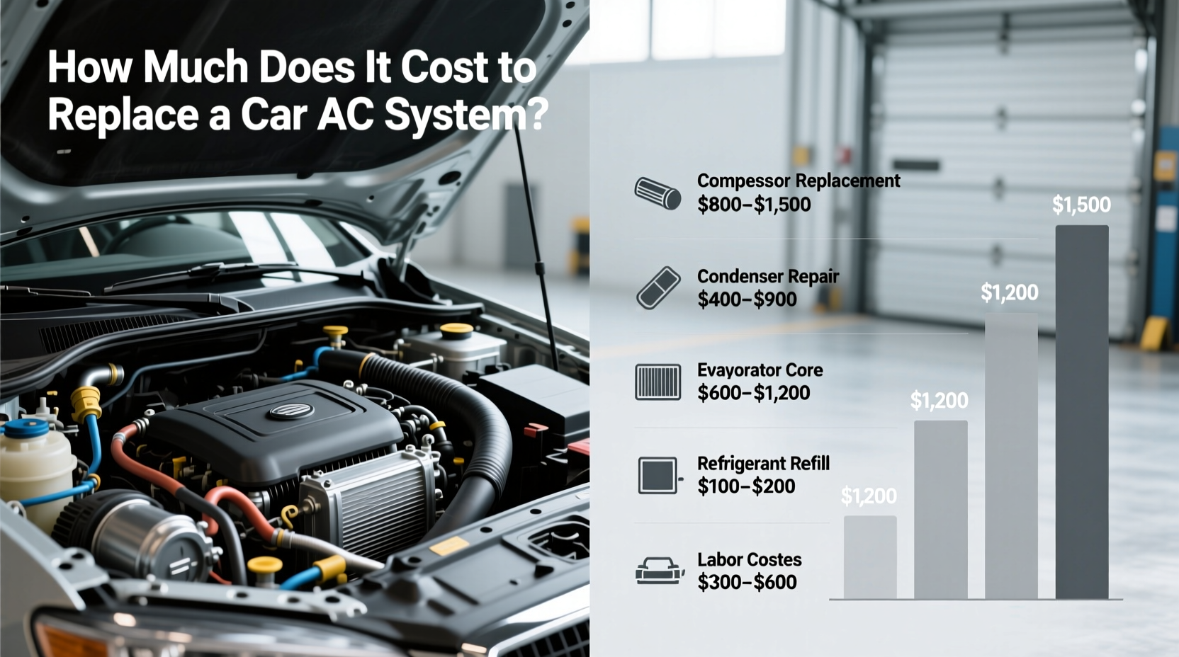 how much does it cost to replace car ac